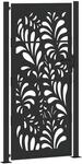 vidaXL Gartentor Schwarz 105x205 cm Stahl Wellendesign 4100973
