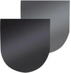 Firefix Stahlbodenplatte Schwarz Dunkelgrau 110 cm x 100 cm 1,5 mm