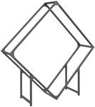vidaXL Brennholzregal Anthrazit 100x25x100 cm Kaltgewalzter Stahl 864289