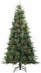 vidaXL K&uuml;nstlicher Klappbarer Weihnachtsbaum mit St&auml;nder Gr&uuml;n 180 cm 42019303