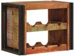 vidaXL Weinregal Braun 60 x 45 x 33 cm Massives Altholz 4104756