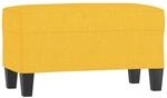 vidaXL Sitzbank Hellgelb 70x35x41 cm Stoff 349436