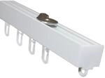Gardinia Aluminium-Vorhangschienen-Set Luna 1-l&auml;ufig Wei&szlig; 200 cm