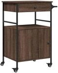 vidaXL K&uuml;chenwagen Braun Eichen-Optik 56x43x89,5 cm Holzwerkstoff 842395