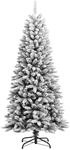 vidaXL K&uuml;nstlicher Weihnachtsbaum Beschneit 150 cm PVC PE