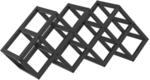 vidaXL Weinregal Schwarz Eichen-Optik 63 x 16,5 x 25 cm 868218