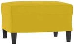 vidaXL Fu&szlig;hocker Gelb 60x50x41 cm Samt