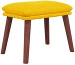 vidaXL Fu&szlig;hocker Senfgelb 45x29,5x35 cm Stoff