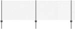 vidaXL Zaun mit Pfosten Grau 0,8 x 25 m Stahl und PVC 3336275