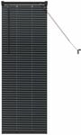 vidaXL Balkenjalousien mit Vorh&auml;ngen Schwarz 130 x 45 cm Aluminium 42006111
