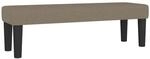 vidaXL Sitzbank Taupe 100x30x30 cm Stoff 346648