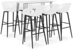 vidaXL 7-tlg. Bar-Set Wei&szlig; Modell 13