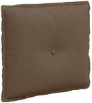 vidaXL R&uuml;ckenkissen Braun 50 x 19 x 45 cm Stoff 42014619