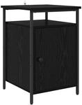 vidaXL Nachttisch Schwarz Eichen-Optik 40 x 42 x 60cm Holzwerkstoff 881810