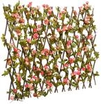 vidaXL Rankgitter mit K&uuml;nstlichem Efeu Erweiterbar Dunkelrosa 180x60cm 366578