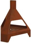 vidaXL Feuerstelle Braun 50 x 43 x 52 cm Wetterfeststahl 858951