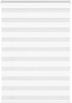 vidaXL Doppelrollo Wei&szlig; 105x150 cm Stoffbreite 100,9 cm Polyester 4014756