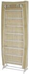 MCW Schuhschrank Stoff 140x52x18cm Creme
