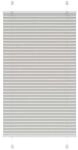 vidaXL Plissee Hellgrau 80x100 cm Stoffbreite 79,4 cm Polyester 4015326