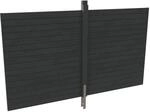 Skan Holz R&uuml;ckwand Profilschalung 363 cm x 200 cm Schiefergrau