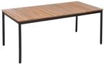 Beliani Gartentisch VALLESE Heller Holzfarbton 180x90x76