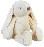 Relaxdays T&uuml;rstopper Hase Polyester Creme Schwer 22 cm x 21 cm x 24 cm 1 kg