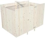 Palmako Anbauschuppen f&uuml;r Carport Karl 360 cm x 762 cm
