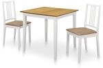 vidaXL 3-tlg. Essgruppe MDF Wei&szlig;
