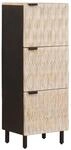 vidaXL Highboard mit T&uuml;r Wei&szlig;e Gewaschene Oberfl&auml;che 40 x 33 x 110 cm 4017893