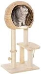 PawHut Katzenbaum mit Katzenh&ouml;hle Ballspielzeug Sisal H&ouml;he 100 cm
