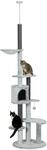 PawHut Kratzbaum 225-255 cm mit Katzenh&ouml;hle Korb Spielball