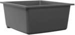 vidaXL K&uuml;chensp&uuml;le Grau 38 x 44 x 20 cm Granit 4012352