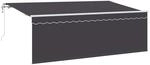 vidaXL Einziehbare Markise Anthrazit 350 x 200 cm 3329659