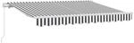 vidaXL Einziehbare Markise Anthrazit 250 x 200 cm Stoff 3329393