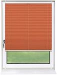 Deco-Raum Plissee Basic ohne Bohren 90x210cm Orange Blickdicht Klemmfix