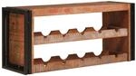 vidaXL Weinregal Braun 100 x 45 x 33 cm Massives Altholz 4104762