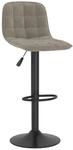 vidaXL Barhocker Hellgrau Samt 333980