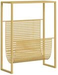 vidaXL Zeitschriftenst&auml;nder Golden 35x15x45 cm Stahl