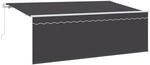 vidaXL Einziehbare Markise Anthrazit 400 x 200 cm 3329801