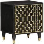 vidaXL Nachttische 2 Stk 40x33x46 cm Massivholz Mango Modell 3
