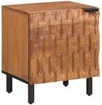 vidaXL Nachttisch Braun 40 x 33,5 x 46 cm Massivholz Mango 4017896