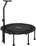 Hauki Fitness Trampolin Indoor Faltbar Gr&uuml;n &Oslash;102cm Verstellbarer Griff