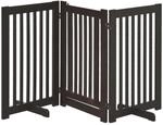 PawHut Absperrgitter Verstellbar Klappbar 155 x 1 5 x 76 cm