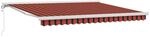 vidaXL Einziehbare Markise Orange und Braun 350 x 250 cm 3330229