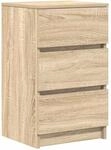 vidaXL Nachttisch mit 3 Schubladen Sonoma-Eiche 39x35x65 cm 861341