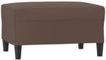 vidaXL Fu&szlig;hocker Braun 70x55x41 cm Kunstleder Modell 1