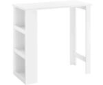 SoBuy Bartisch Stehtisch mit 3 Ablagefl&auml;chen f&uuml;r K&uuml;che Wohnzimmer 112x106x57cm