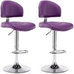 vidaXL Barhocker 2 Stk Lila Kunstleder 249664