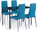 vidaXL 5-tlg. Essgruppe Blau Modell 1