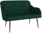 vidaXL Sitzbank Dunkelgr&uuml;n 110x76x80 cm Samt 351447